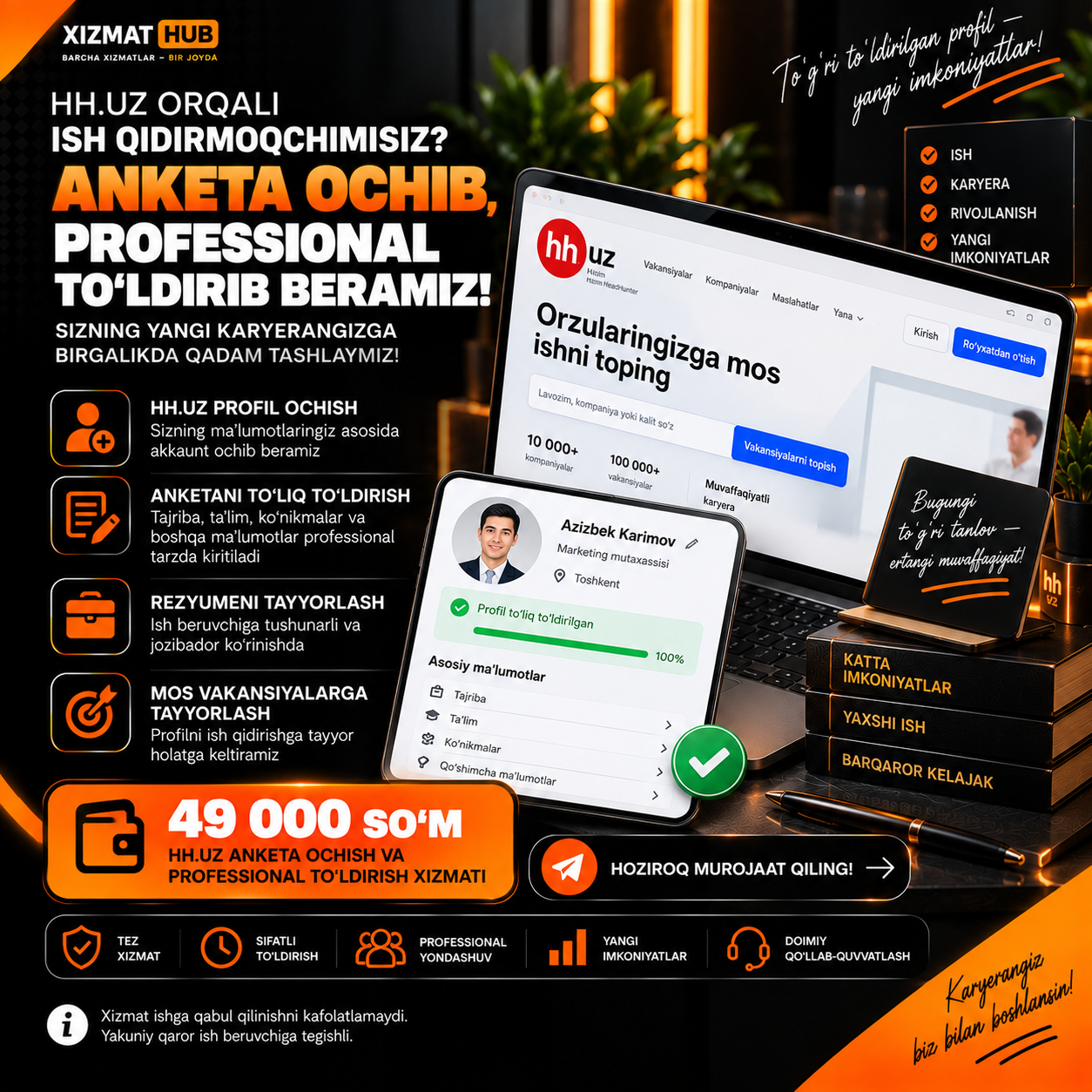 HH.UZ anketa posti